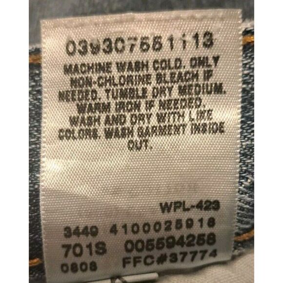 Levi Strauss Mens Blue Jeans 31x32 Relaxed Straight - Picture 6 of 6